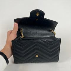 Gucci GG Marmont Matelasse Wallet On Chain