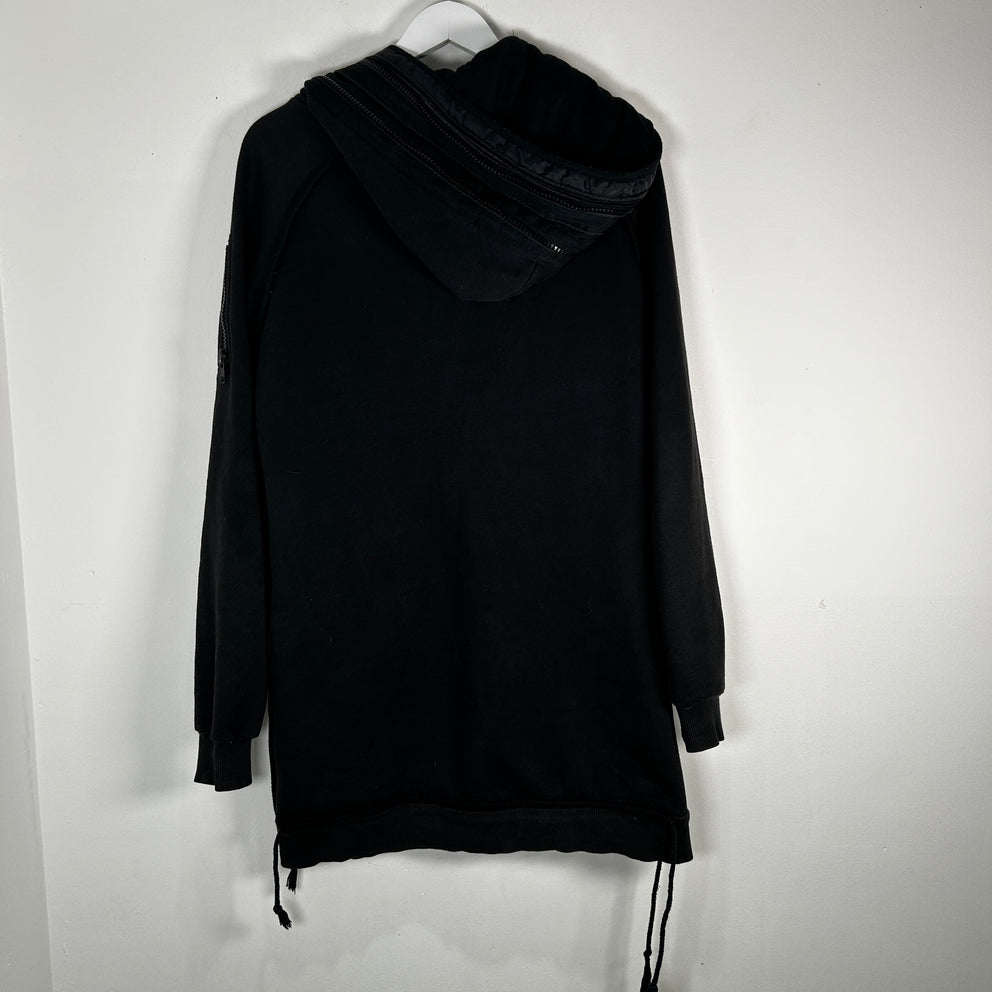 Raf Simons Black Zipper Hoodie Size 1