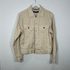Ralph Lauren Purple Label Cream Denim Jacket Size S