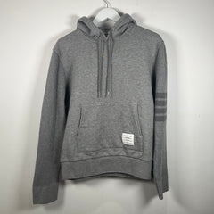 Thom Browne Grey 4-Bar Hoodie Size 3