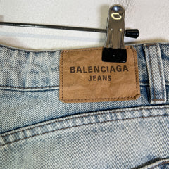 Balenciaga Lightwash 'O-Leg' Denim Jeans