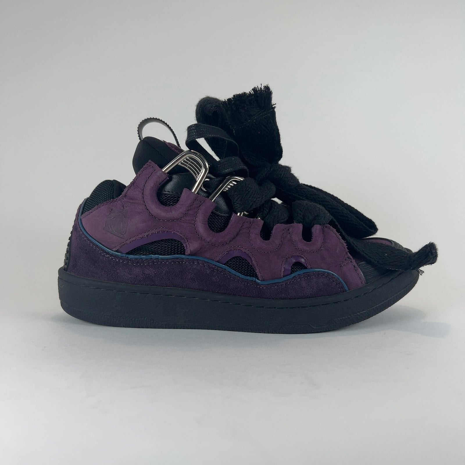 Lanvin 'Curb' Suede Low-Top Sneakers