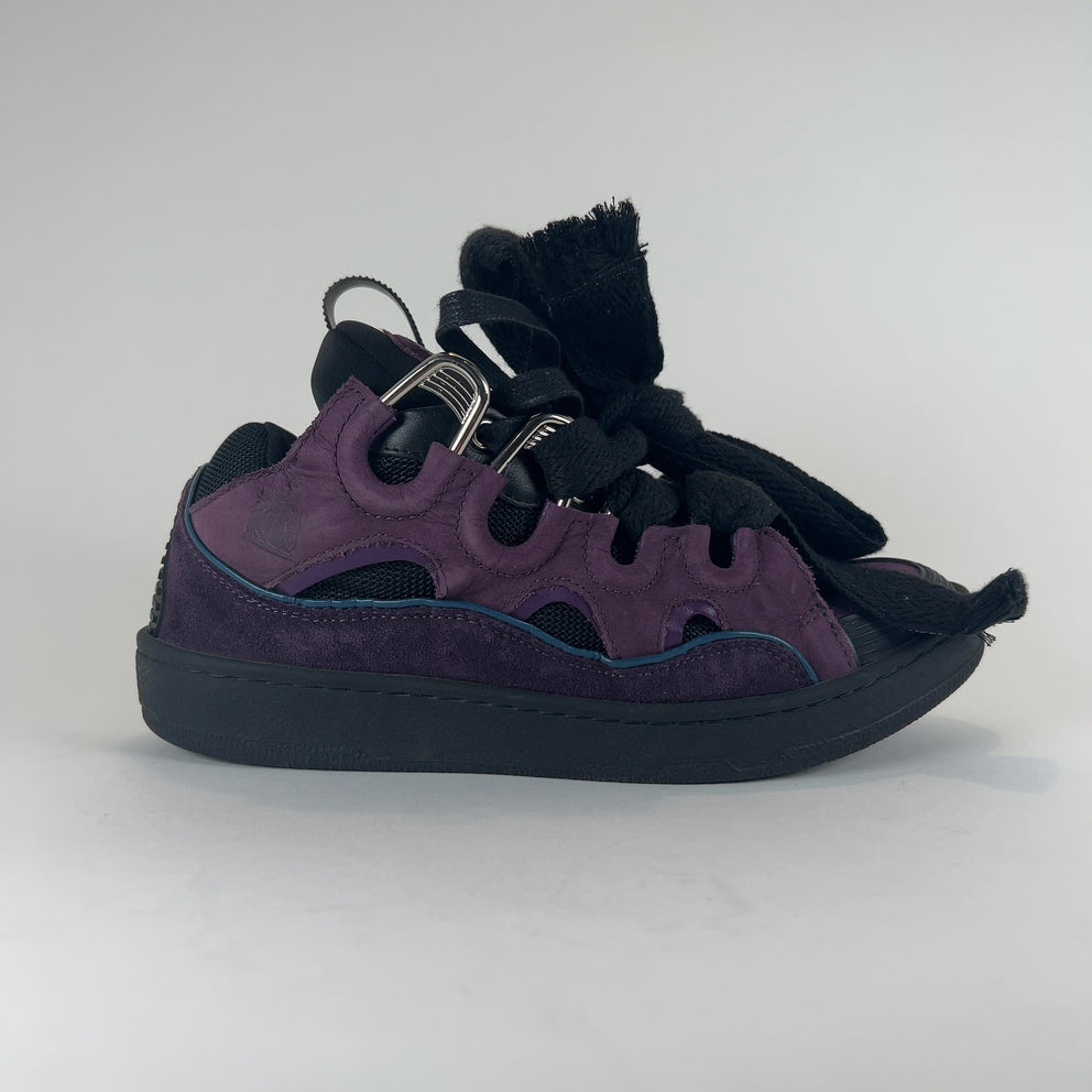 Lanvin 'Curb' Suede Low-Top Sneakers