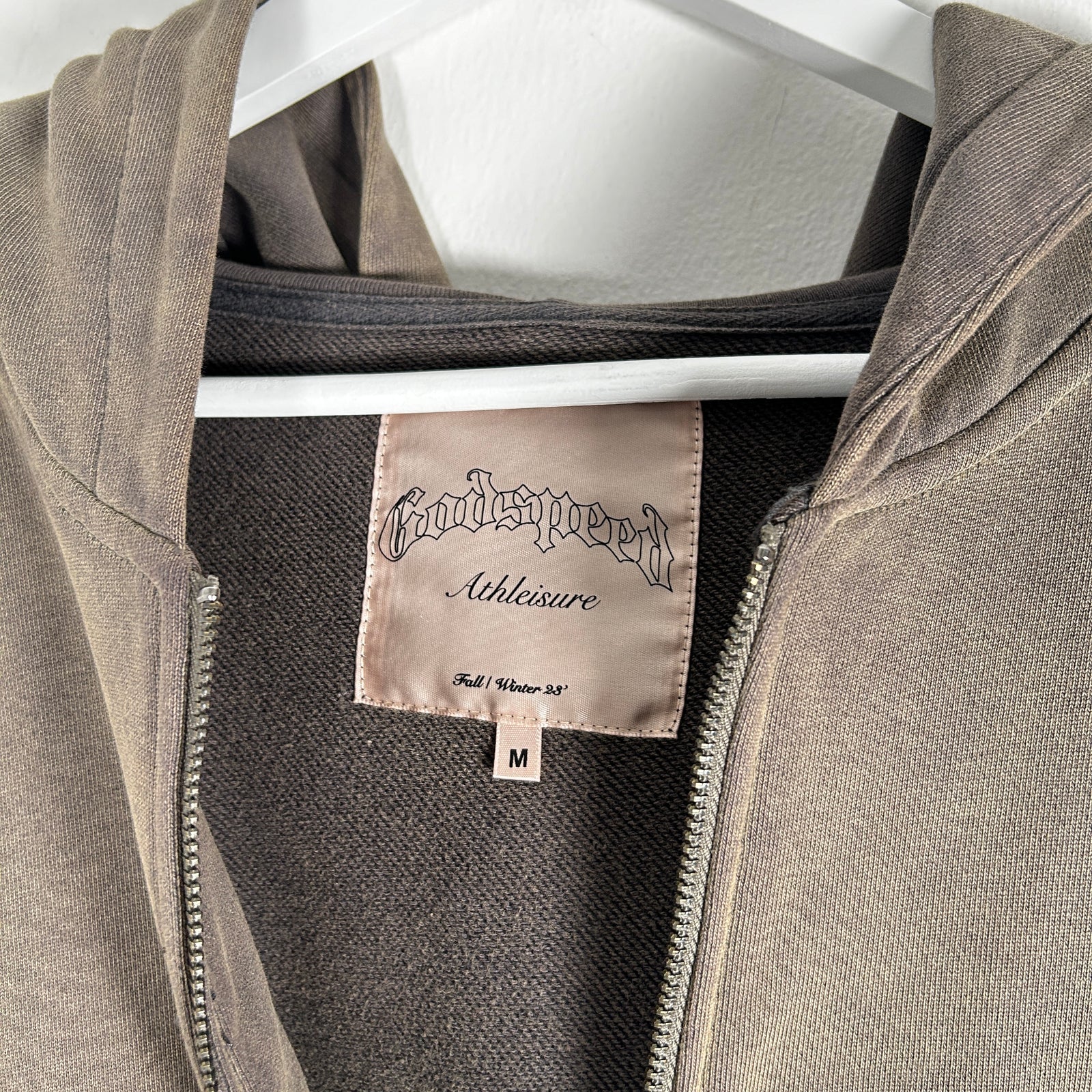 Godspeed FW23 Logo Zip-Up Hoodie Size M