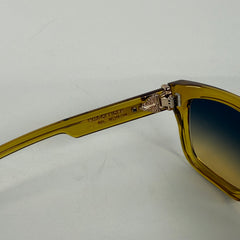Chrome Hearts Yellow 18k Gold Box Officer Sunglasses