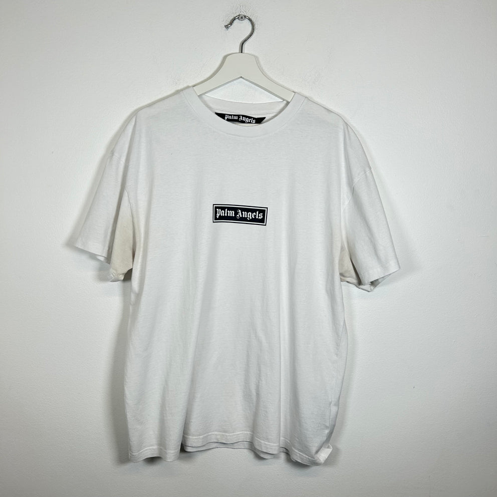 Palm Angels White Box Logo Tee Size XL
