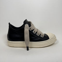 Rick Owens Black/Milk Jumbo Lace Low Ramones Size 42