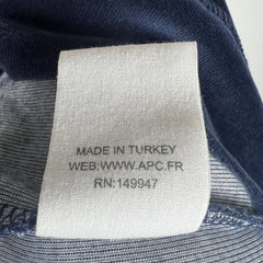 APC Navy Velour Crewneck Size L