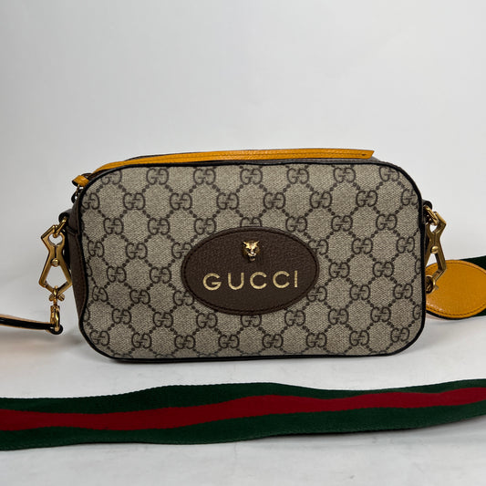 Gucci Neo Vintage GG Supreme Small Canvas Messenger Bag