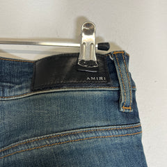 Amiri Dark Wash Indigo Distressed Jeans Size 30