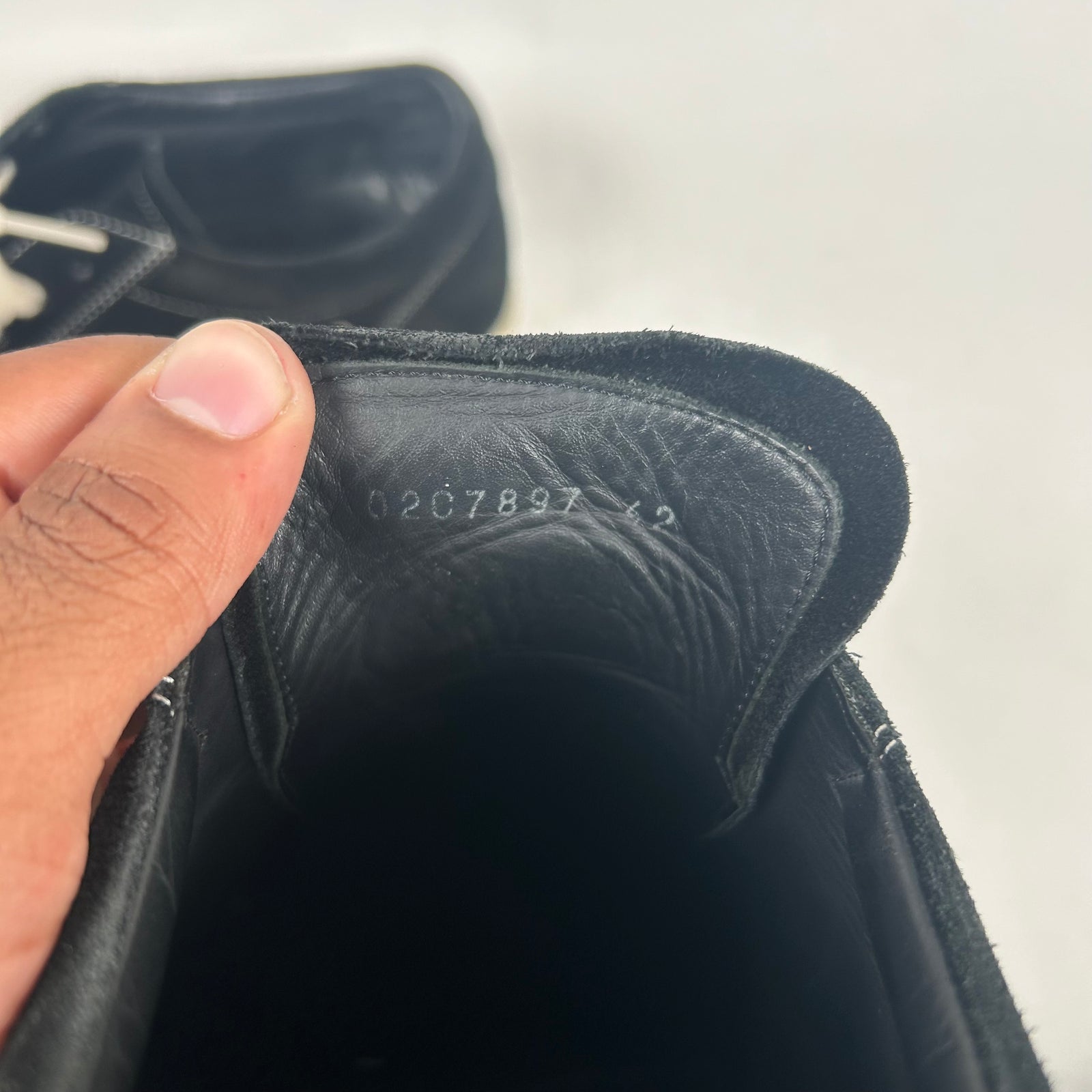 Rick Owens Black Mainline Suede Vans Size 9