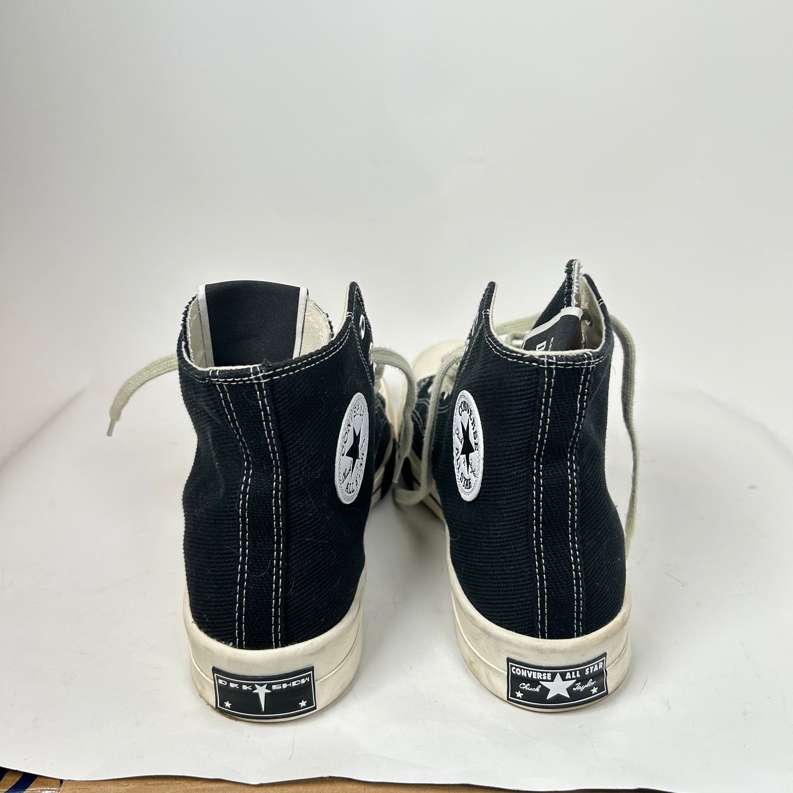 Rick Owens x Converse Black Drkstar Size 10