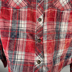 Chrome Hearts Star Patch Red Plaid Flannel Size S