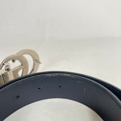 Gucci Silver GG Marmont Reversible Belt