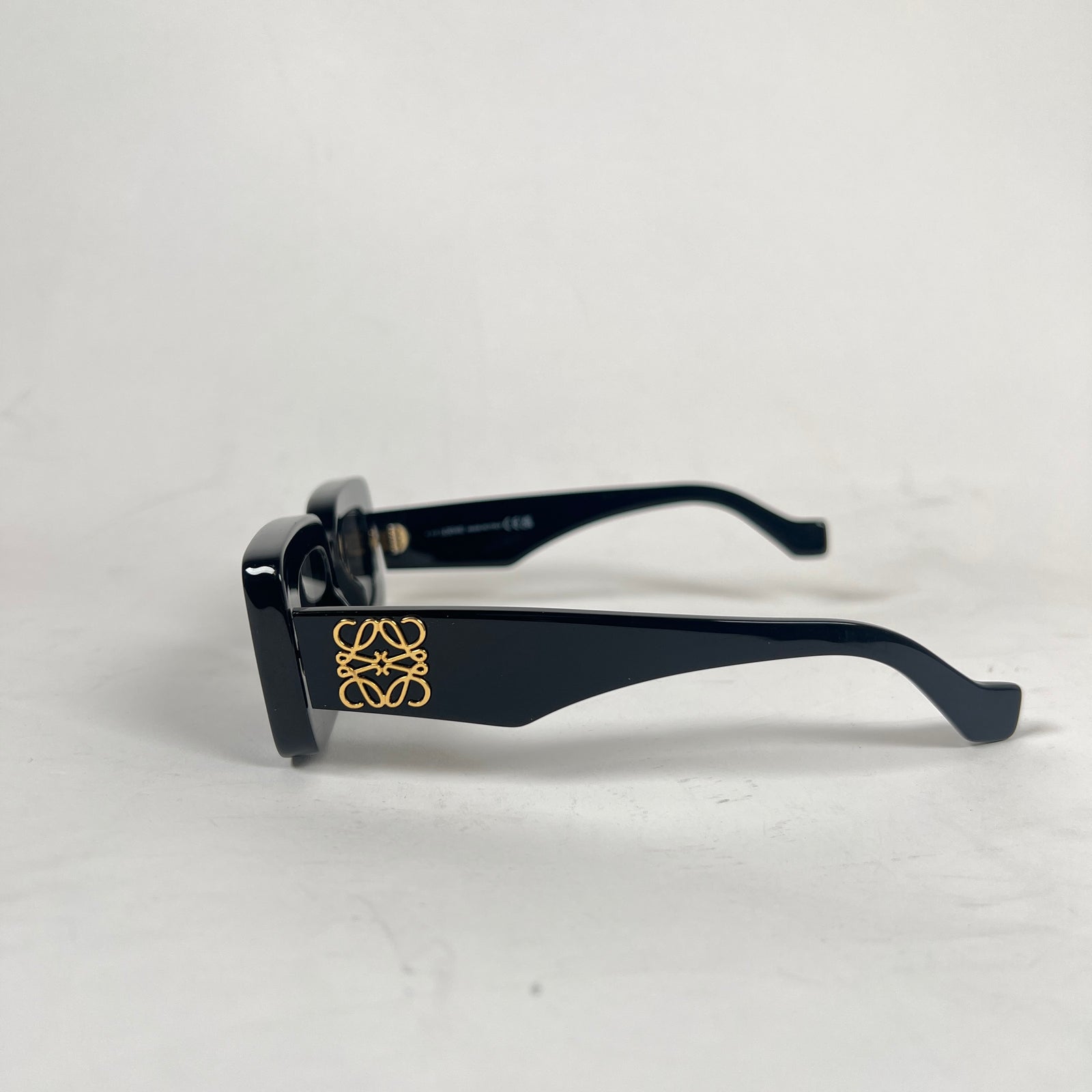 Loewe Black Anagram Rectangular Sunglasses