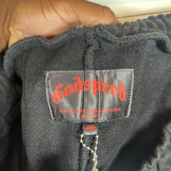 Godspeed Black Studded Logo Shorts Size XXL