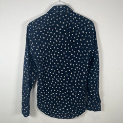 Gucci All Over Logo Print Button-Up Shirt Size M