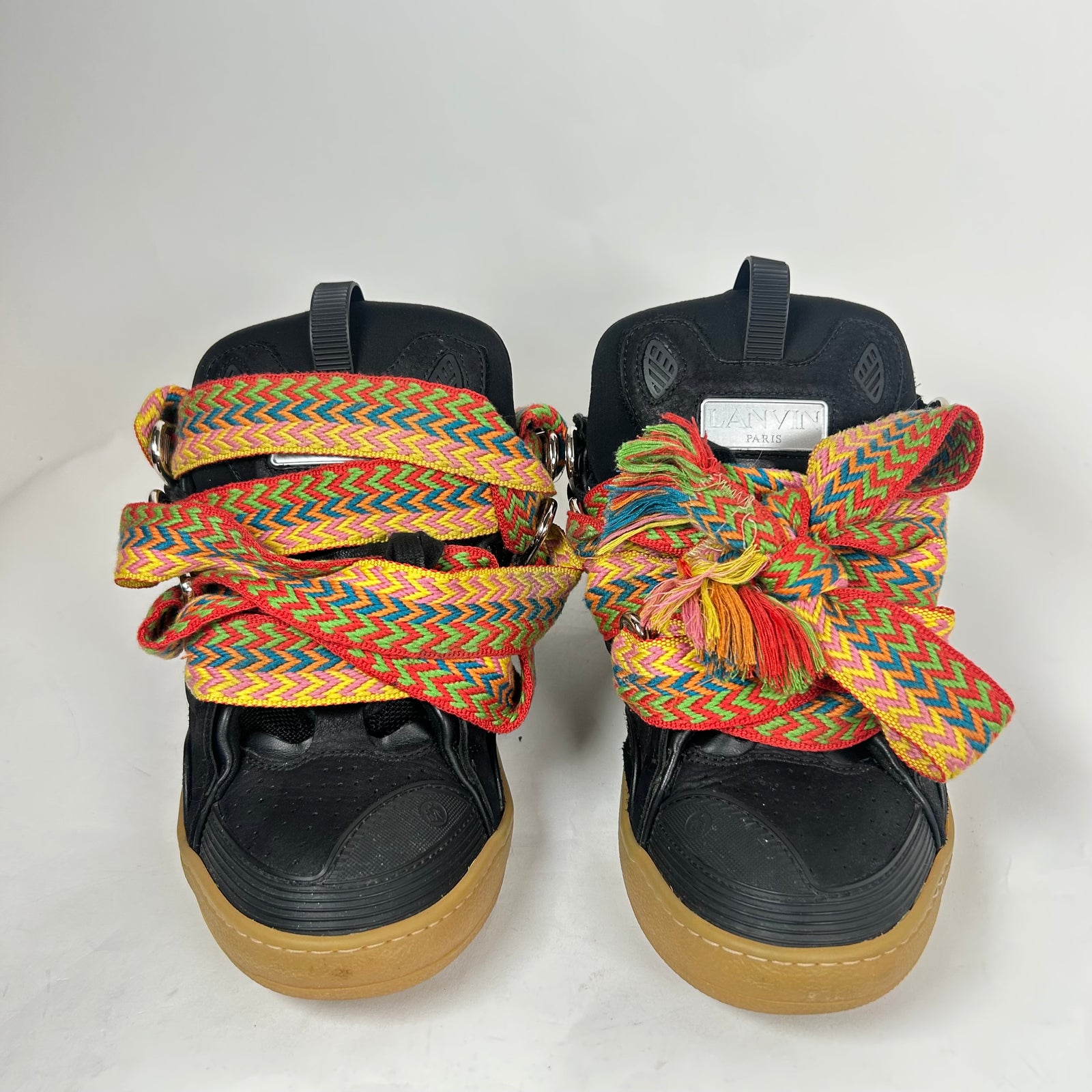 Lanvin Black Curb Sneaker Size 44