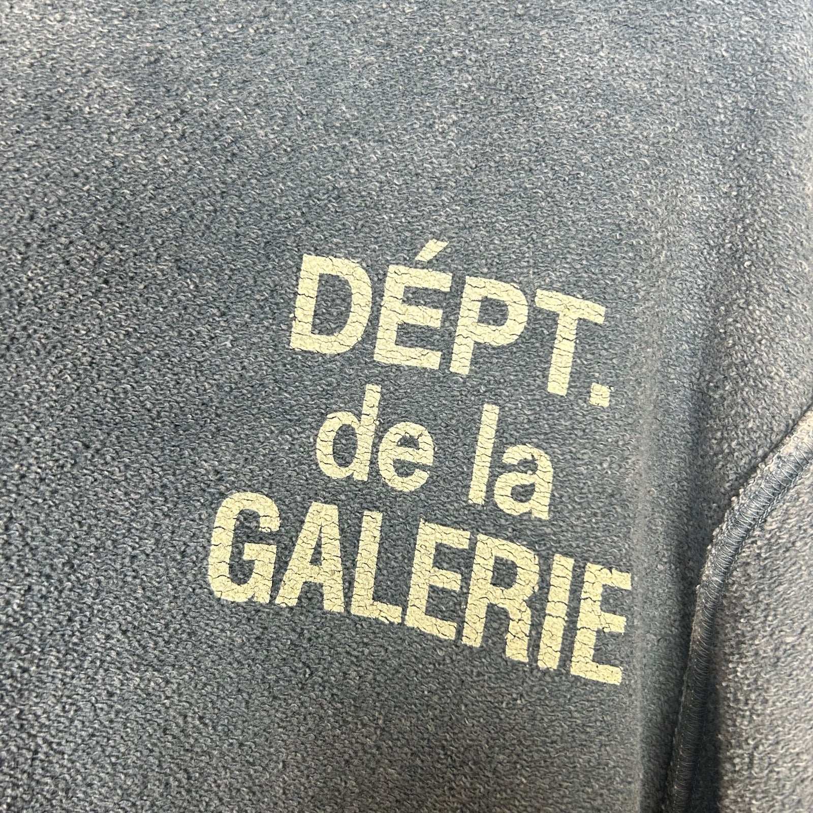 Gallery Dept Navy Reversible French Logo Hoodie Size M