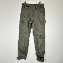 Reese Cooper Olive Herringbone Cargo Pants Size 32