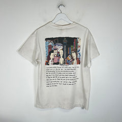 Saint Michael White 'Time Is Eternal' Cartoon T-Shirt Size S