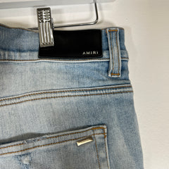 Amiri 'AM' Lightwash Jeans Size 38