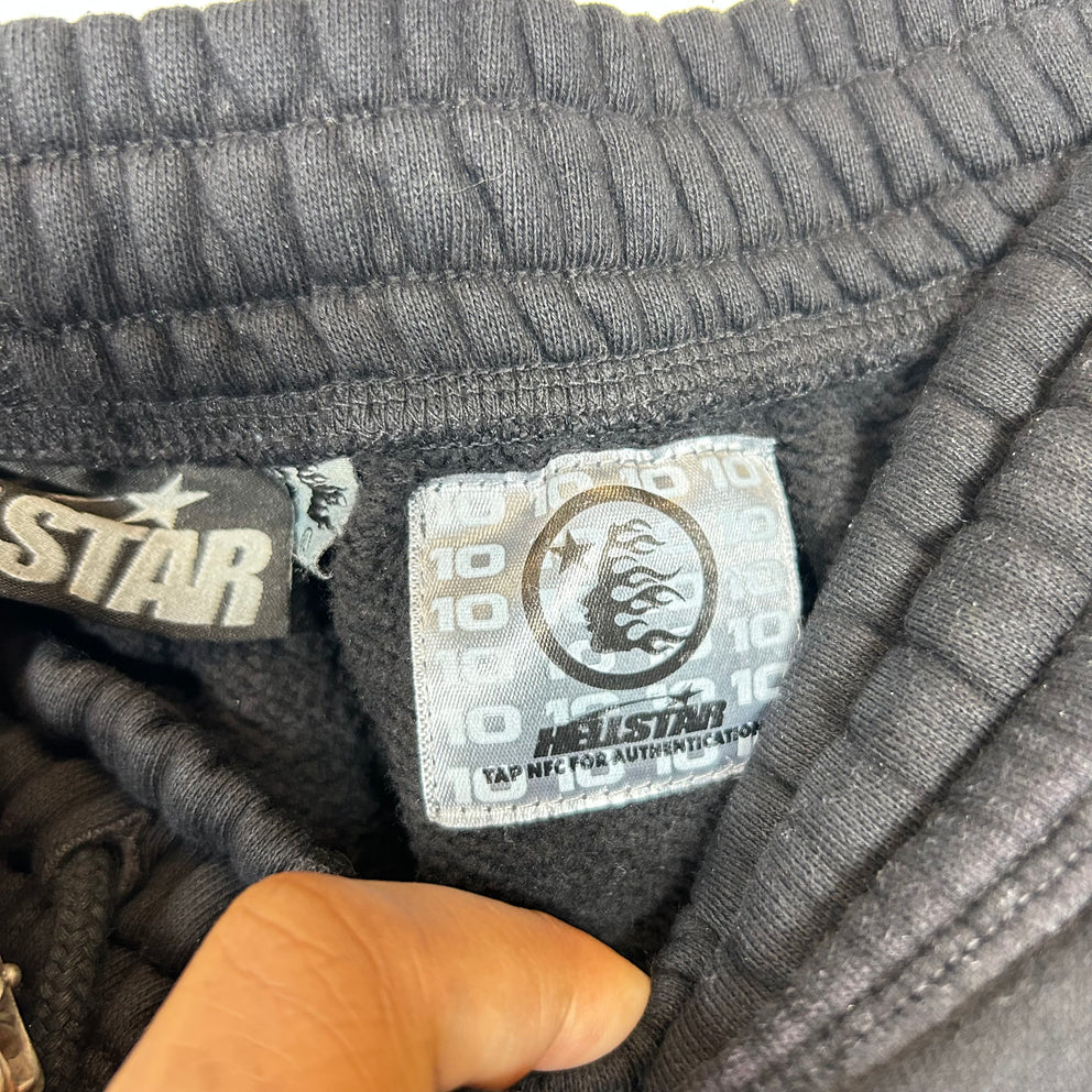 Hellstar Black Airbrushed Skull Sweatpants Size XL