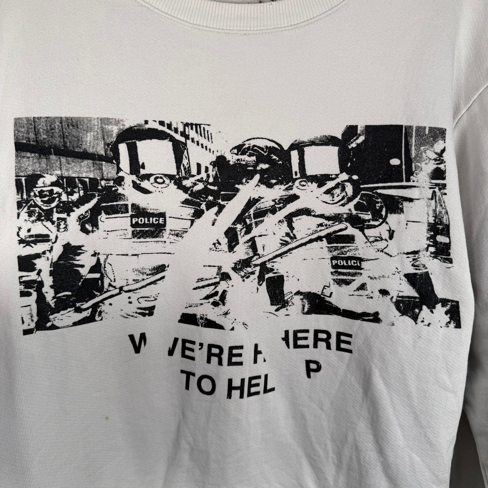 424 'Here To Help' Graphic Crewneck Size XL