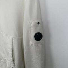 C.P. Company White Hoodie Size M