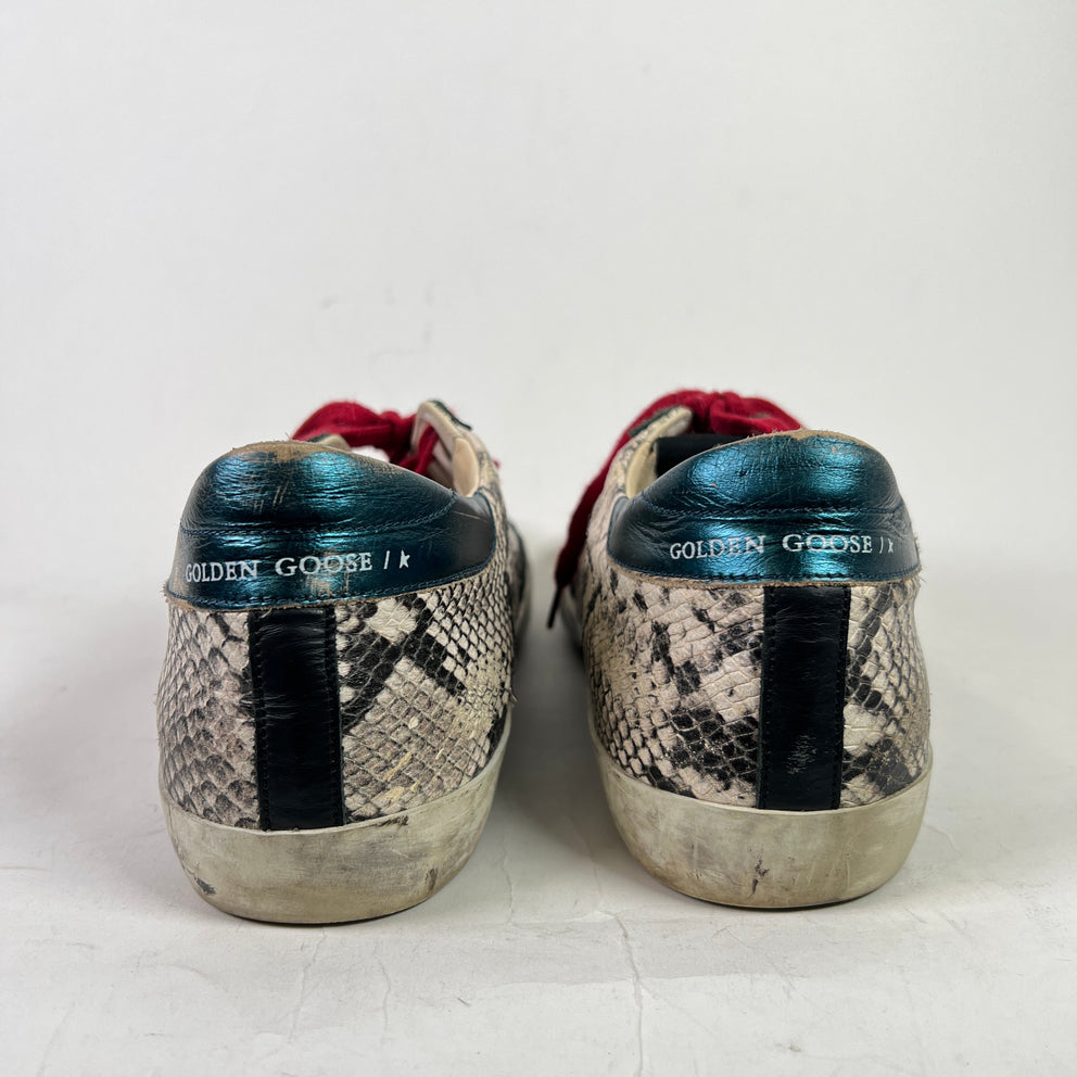 Golden Goose Python Superstar Sneakers