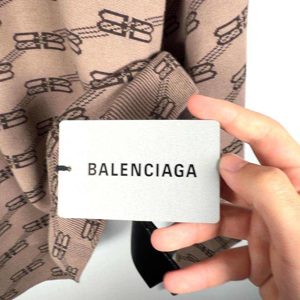 Balenciaga All-Over BB Monogram Knit Sweater