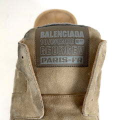 Balenciaga Worn Out Suede Dumbo Mules
