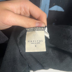 Kapital Black 'Kountry Klub' Baseball Shirt Size 4