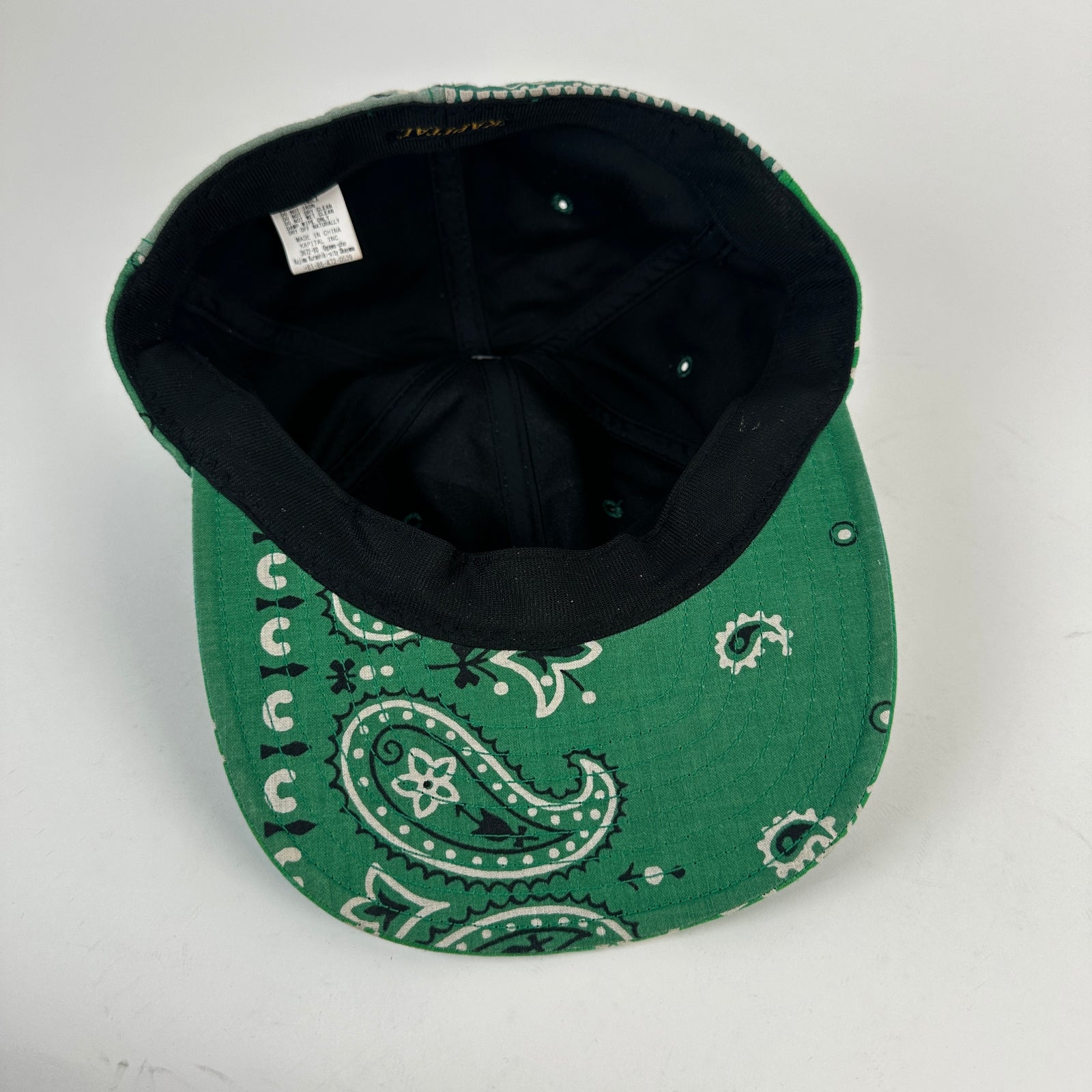 Kapital Cotton Bandana Patchwork Baseball Cap