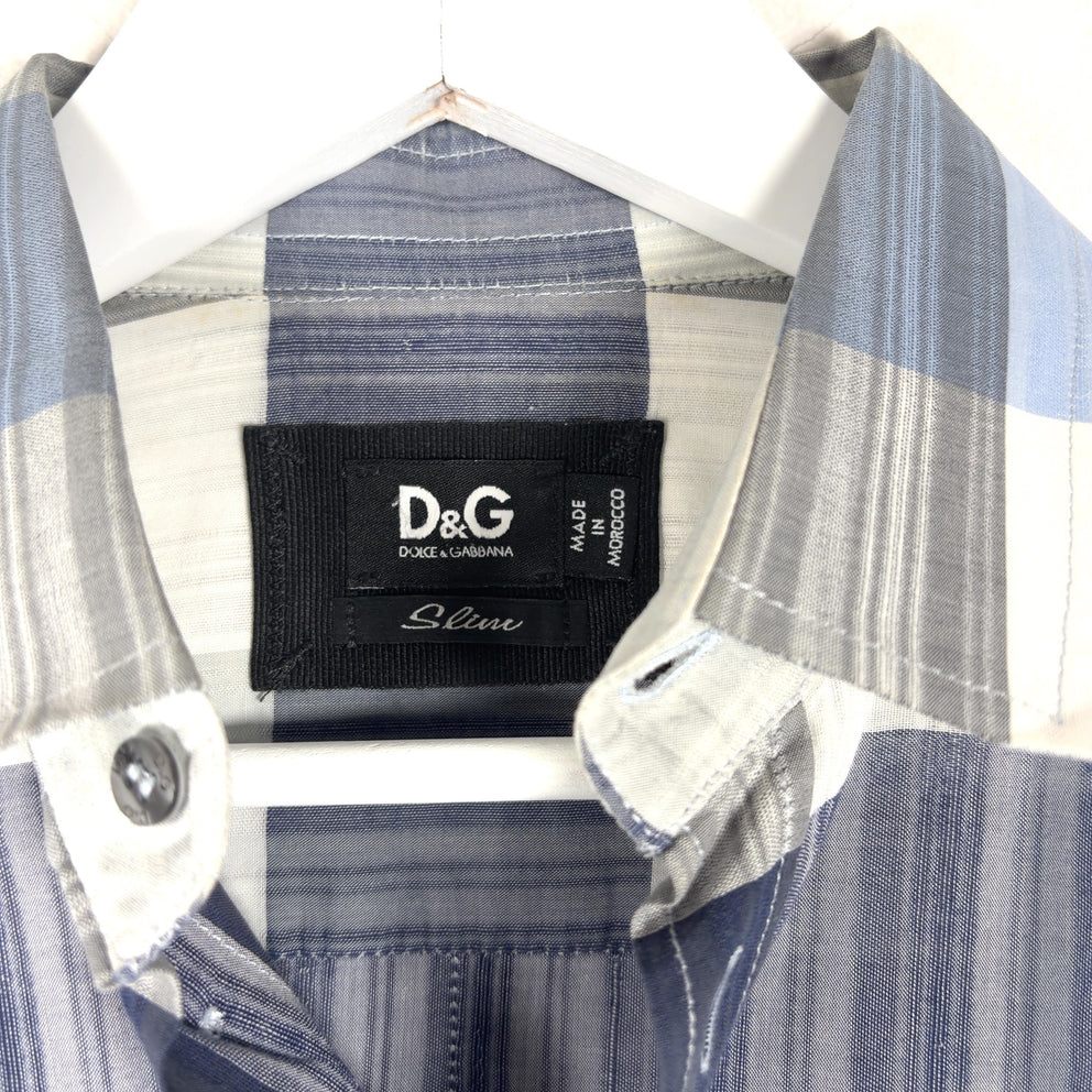 Dolce & Gabbana Big Striped D&G Button-Up Shirt