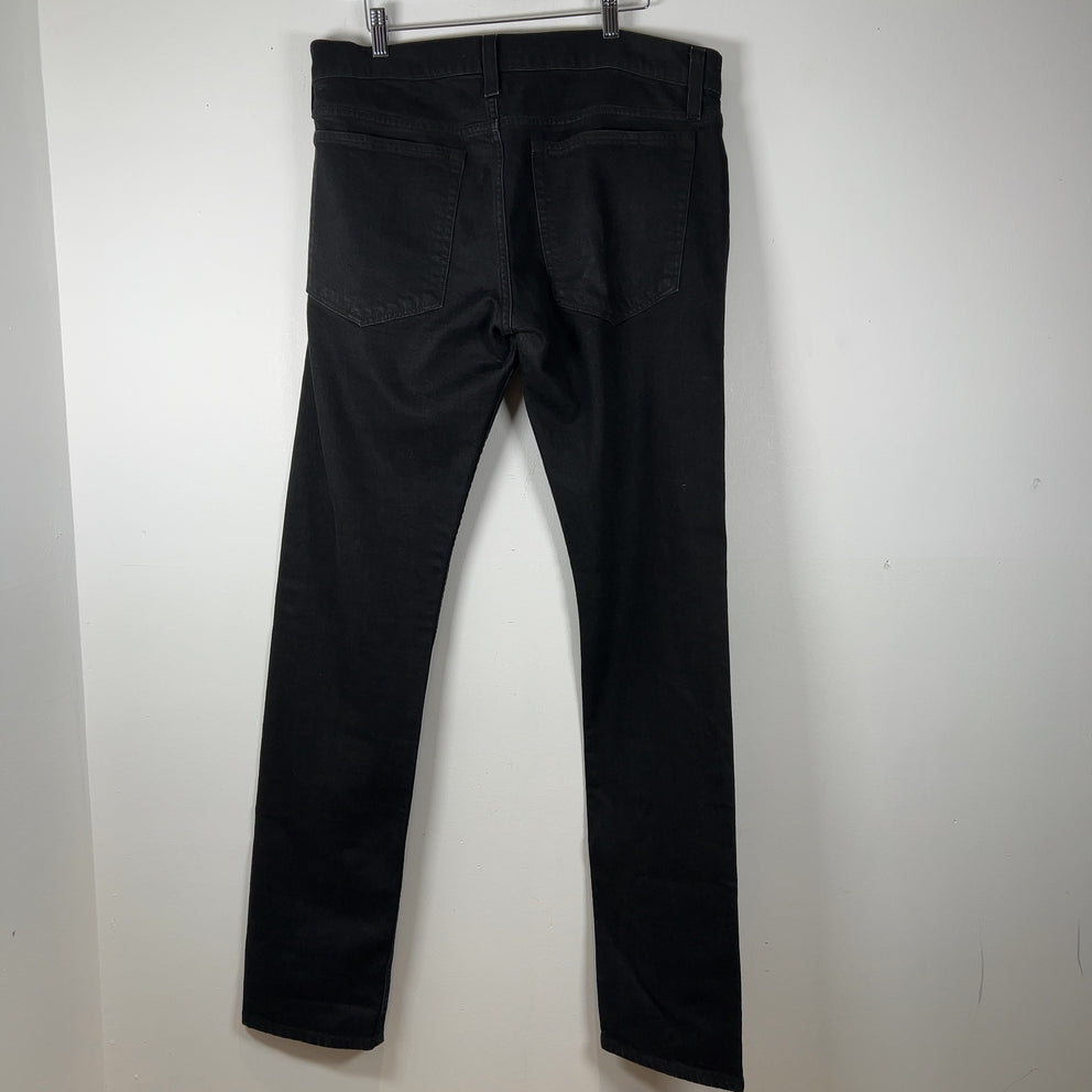 Helmut Lang Waxed Black Jeans