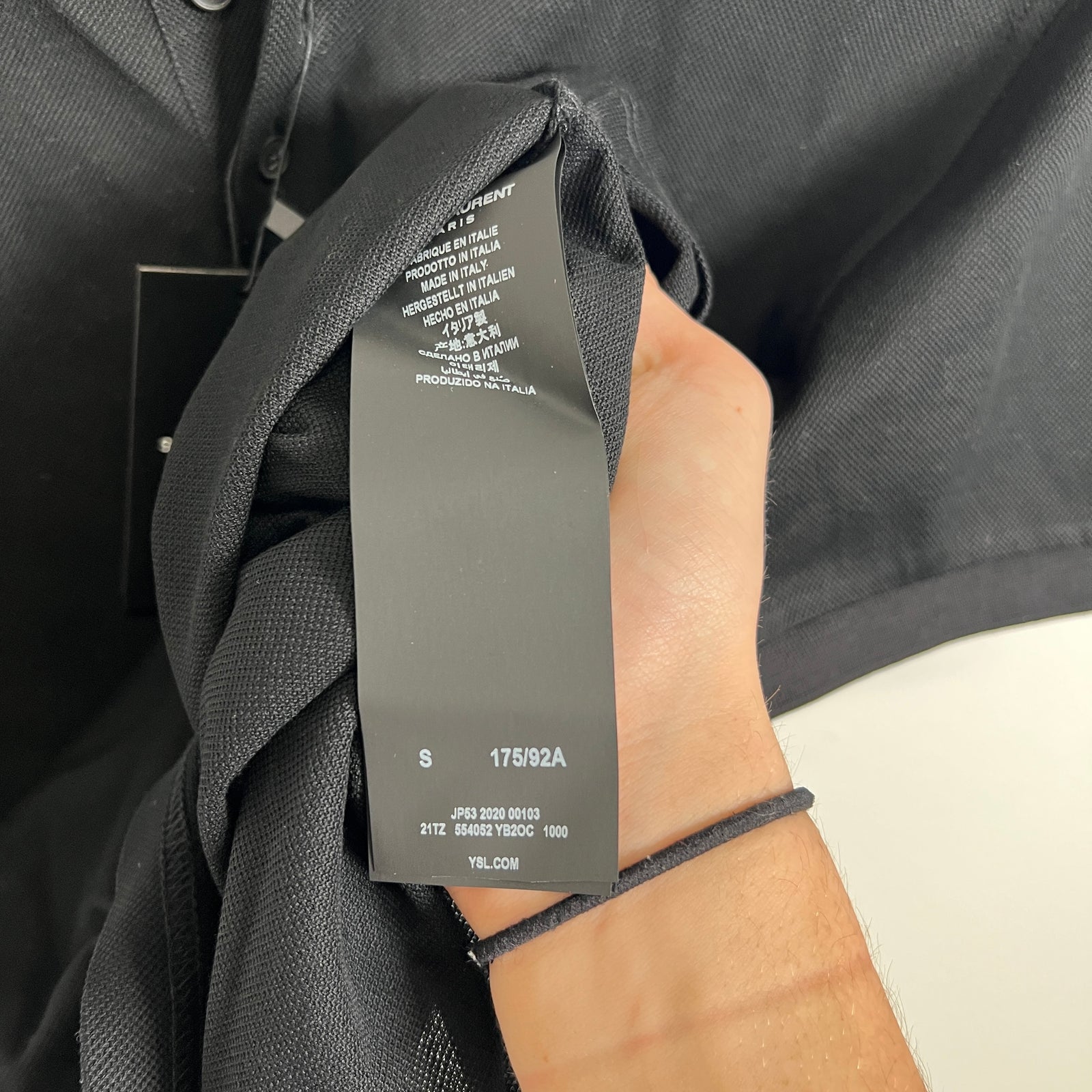 Saint Laurent Black Polo Size S