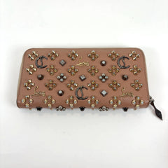 Christian Louboutin Spiked Panattone Leather Wallet