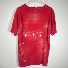 Off-White Pink Bleached Logo T-shirt Size L