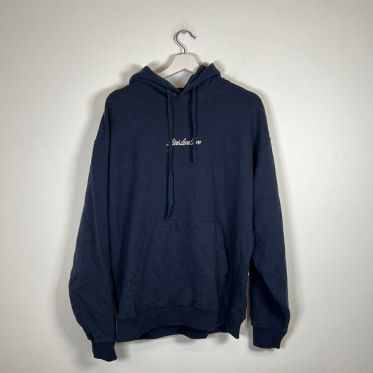 Aime Leon Dore Navy Logo Hoodie Size L