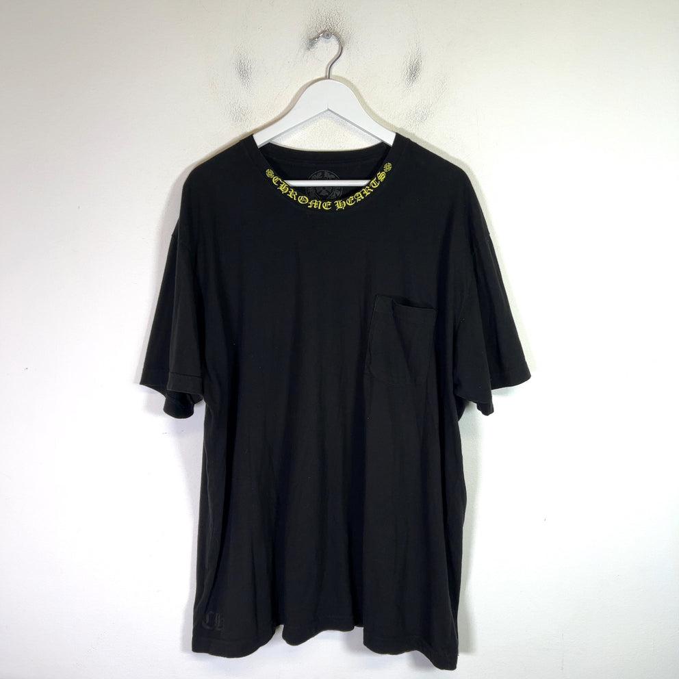 Chrome Hearts Neon Neck Logo T-Shirt