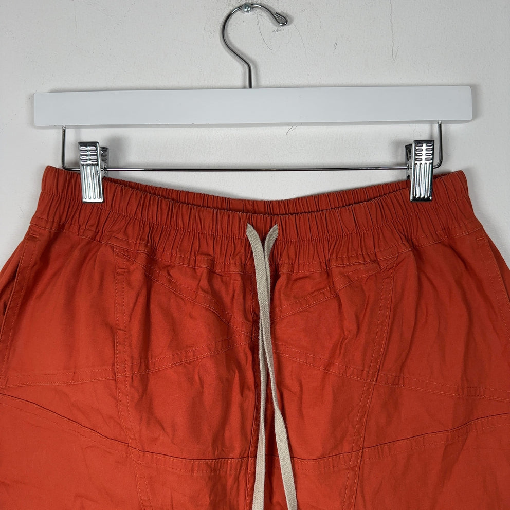 Rick Owens Strobe Penta Boxer Orange Shorts
