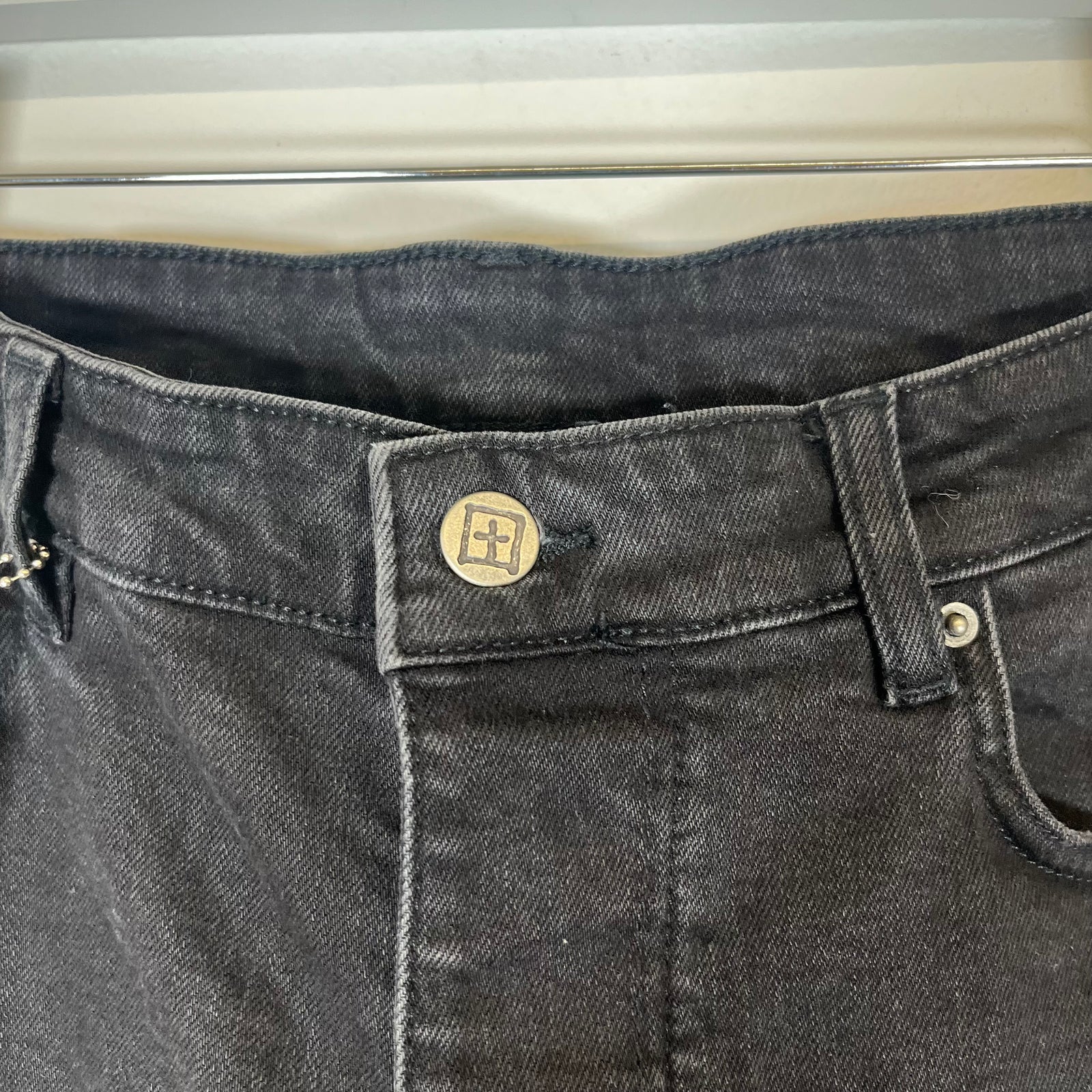 Ksubi Black Distressed Jeans Size 34