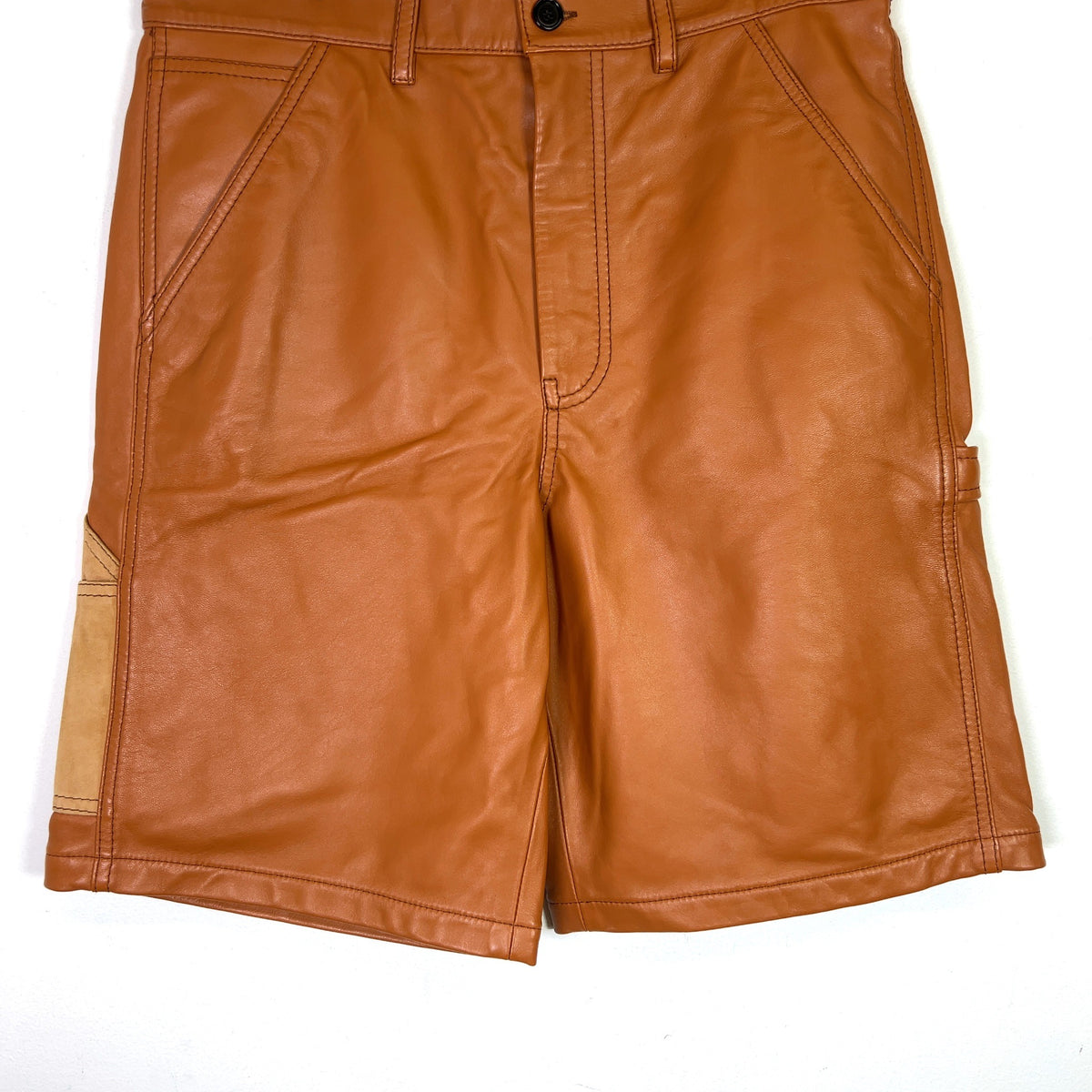 Marni Leather Cargo Shorts
