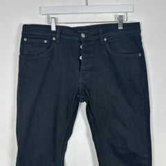 Nudie Black Skinny Jeans Size 36x34