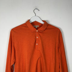 Burberry Brit Orange 1/4 Button Up Polo