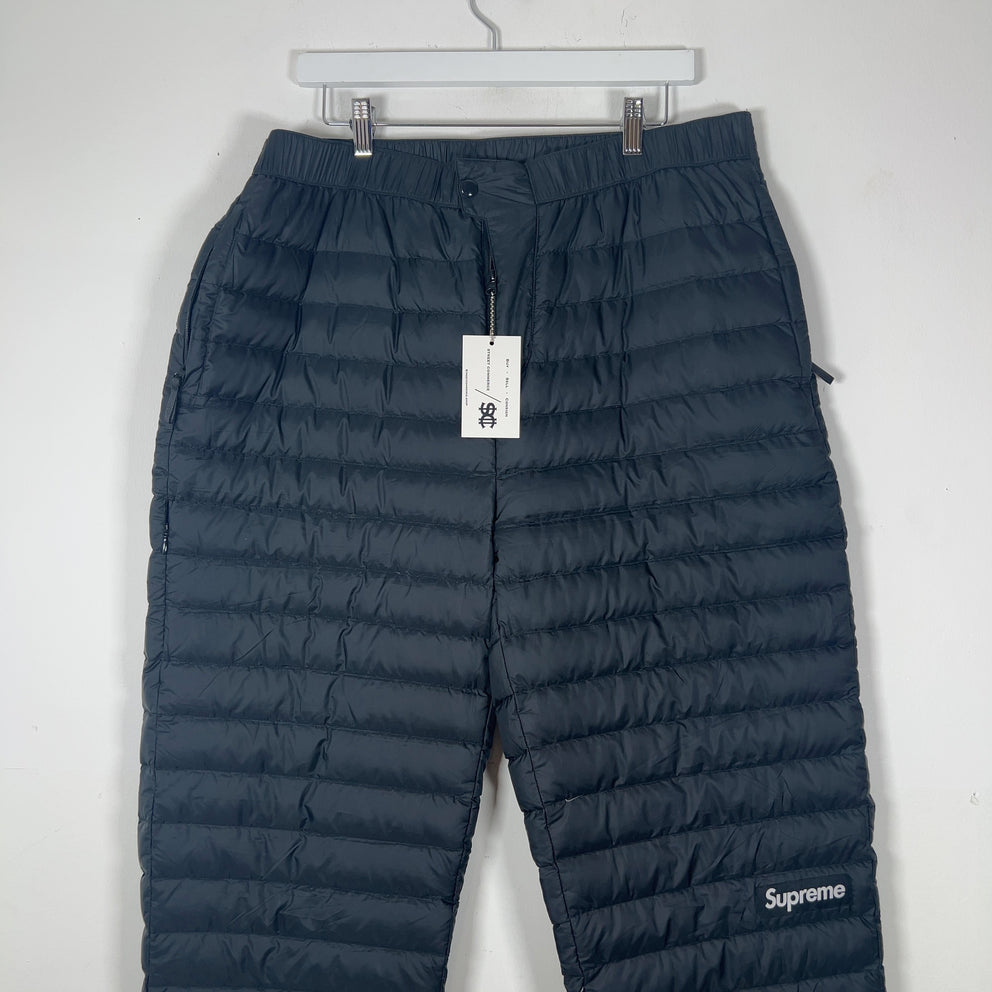 Supreme Black Micro Puffer Sweatpants