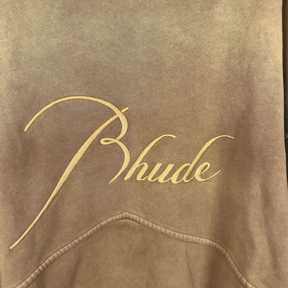 Rhude Sundry Embroidered Logo Zip Up Hoodie