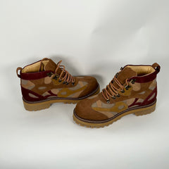 Kid Super Brown Boots With Swirls Size 12