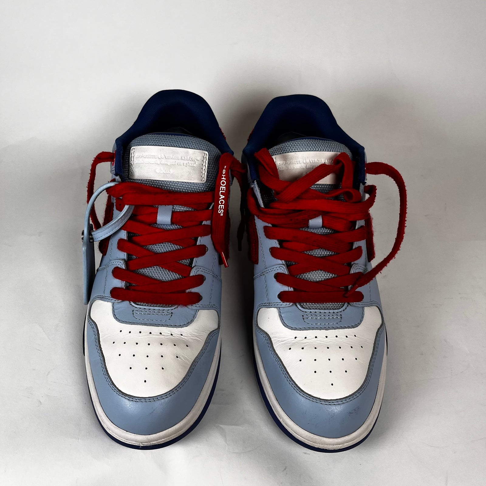 Off-White Blue/Red Out Of Office Sneakers Size 43